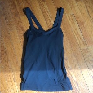 Lululemon tank  cross back  with shelf bra